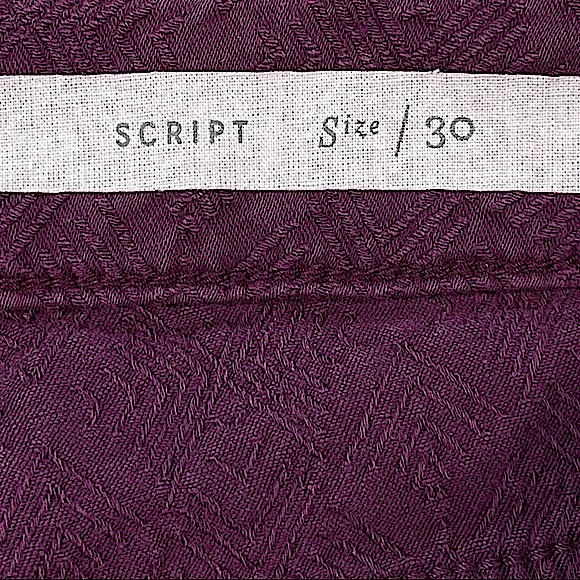 Pilcro & The Letterpress Script size 30 textured maroon skinny pants - Picture 12 of 16